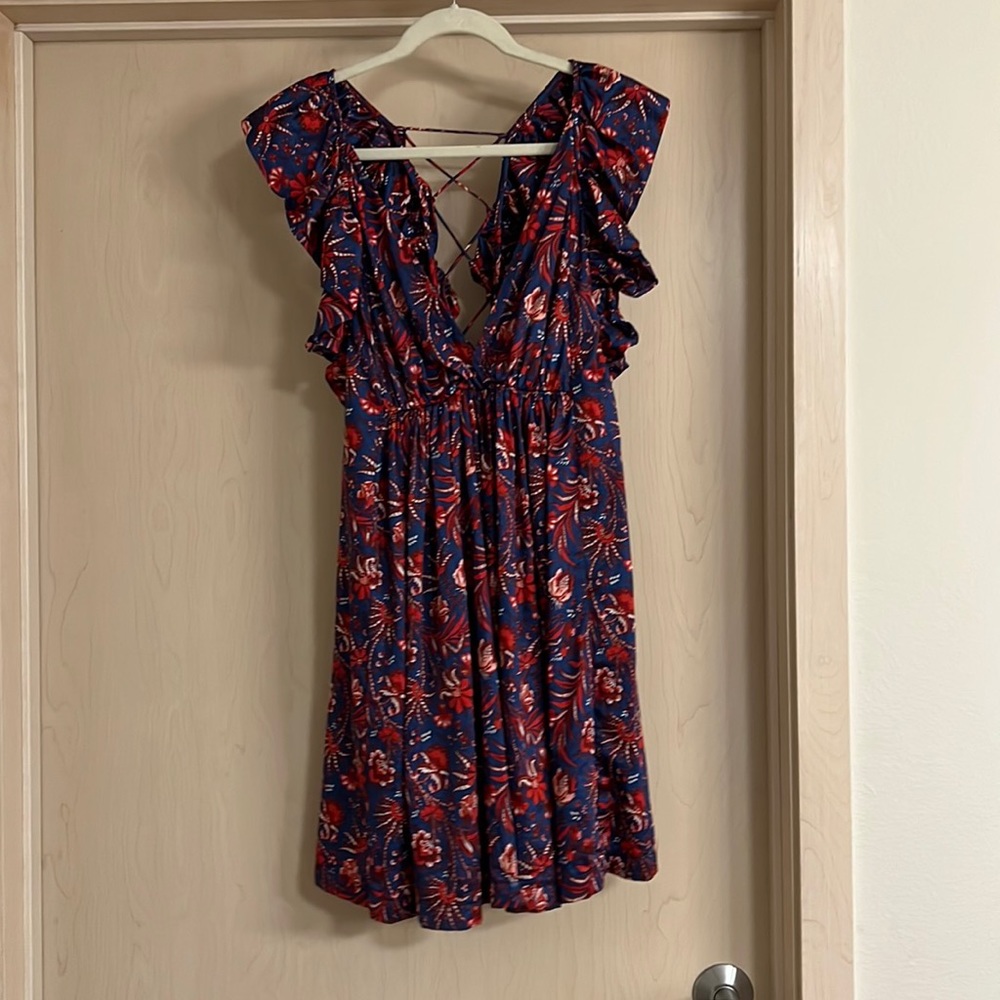 Mango Ruffle Sleeve dress